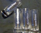 Jose Cuervo Tequila - Set Of 4 Shot Glasses - Silver Lettering - New