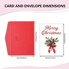 Merry Cards With Envelopes  Valentine For Son And Daughter In Law  Christmas    
