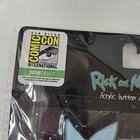Rick And Morty Acrylic 6 Pack Button Pin Set 2018 Comic-con Exclusive