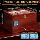 Cigar Humidor Cabinet With Electric Humidifier Precision Humidity Control Digita