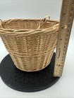 Vintage Hanging Boho Brown Wicker Planter Basket
