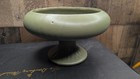 Floraline 430 Vintage Round Matte Green Pottery Pedestal Planter Vase Mcm