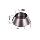 M5 Cone Cup Washers anodized Aluminum Gaskets For Screw Rc 60pcs titanium Gray 