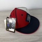 Vintage Negro League Baseball Museum Patch Striped Hat New Nos Size 7 1 8 Fitted