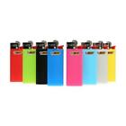 Bic Small Mini Solid - 12 Lighters - Long Last - Assorted Pink Blue Green Black