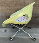 Vintage Mid-century Modern Cosco Green Toddler Booster Seat Chair
