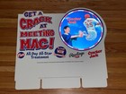 1998 Mark Mcgwire Cracker Jack Baseball Store Advertising Display Sign 3d Coin