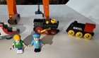 Brio Trains 33214 Freight Battery Engine Train Crane Conductor Huge 7 Piece Lot