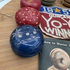 Vtg  Duncan Yo-yo Collection Lot 1950 s Wood Tournament Memorabilia Patches Book