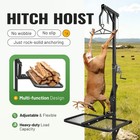 400lbs Hitch Mount Deer Hanger Game Hoist W  250lbs Lift For Hunting Safely Load