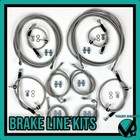  Black Stainless Steel Complete Replacement Clutch Line For 92-95 Civic Eg Dc2