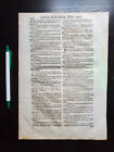 Biblia Vulgate Bible Leaf -  1700s Latin Bible Antique Book Leaf 431 432