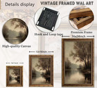 Vintage Gold Framed Landscape Wall Art  River Painting Picture  
