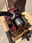 Edison Gem Model D Cylinder Phonograph With Maroon Two-piece Panel Horn