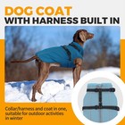 Waterproof Dog Jacket With Harness - Warm Winter Coat Fleece Jacket Reflectiv   