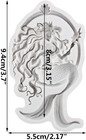 Mermaid Polymer Clay Molds Mermaid Photo Frame Silicone Mold For Epoxy Resin Cas
