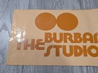 Rare Vintage Burbank Studios Sticker Decal Hollywood Film Television Studio Sign