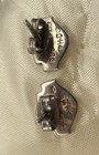 Vintage Harley-davidson Sterling Silver 925 Bar   Shield Logo Stud Earrings H-d