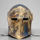 Hand-forged Steel Templar Knight Helmet   Medieval Crusader Armor Only Helmet