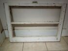 Vintage Wood Window Sash 2 Pane - 28x20 Original  4 Screw Holes On Brown Side