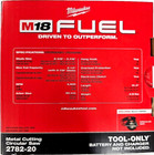 Milwaukee New In Box 2782-20 Fuel Brushless Circular 5 3 8 Metal Saw M18 18 Volt