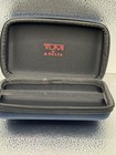 Tumi For Delta Amenity Kit Travel Toiletry Case Navy Blue Zip Hard Shell Pouch
