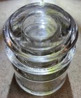 Whitall Tatum Co No  3 Usa Clear Glass Insulator - 3-1 4    Tall X 2-1 2    Diameter