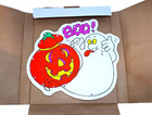 Vintage Halloween Impact Plastics Twinklers Boo Ghost Lighted Indoor Outdoor