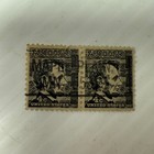Abraham Lincoln Postage Stamp Vintage 4 Cent Black Civil War Era Used Lot Of 2