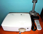 Optoma Hd27 1080p Projector Very Good Condition 203 Total Hours   Ceiling Mount