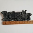 Vintage Metal Toy Cast 5 Soldiers Gun Canon Flag Lead Figure Mold Ww1 Artillery 