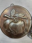 Vintage Copper Molds Features Fruit  Crab  And Historic Building See Description
