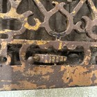 Antique Cast Iron Wall Floor Vent Register Grille   14x12