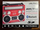 Dolphin Sp-411bt Retrobox Am fm Shortwave World Radio   Bluetooth   Mp3 Player