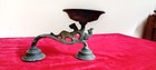 Antique Vtg Handcrafted Hindu Temple Brass Bronze Oil Lamp Pooja Arathi Diya E99