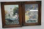 Wood Framed Prints Fancy Wood Framed Set Of Two Romantic Era
