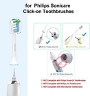 Replacement Toothbrush Heads Compatible With Phillips Sonicare Snap-on 4 Pack