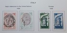 Italy - 1956 - 57 - Lot Of Stamps On Album Page  - Used   Mh