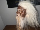 Ancient Warrior  Jivaro Shrunken Head -tsantsa