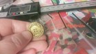 Authentic Chanel Button 22 Mm Gold Plated   Metal Made In France 22 Mm