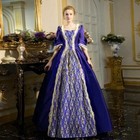 Womens Victorian Royal Retro Ball Gown Wedding Party Dress Medieval Costume Lot