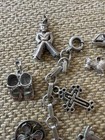 Vintage 800 Silver German Begging Charm Bracelet 14 Small  Antique Some Rare