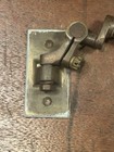 Vtg Antique Industrial Oc White Telescoping Brass Light Sconce Lamp Swing Arm