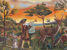 Needlepoint Handpainted Pld Designs Forest Parade 14x10