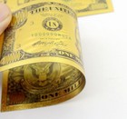 50 Pcs Us   1000000 Dollar Crafts Banknotes Golden Color Notes Card Gift