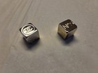 Chanel Vip Gift Solid Metal Game Dice Set - New In Box