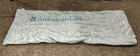 American Girl Sleeping Bag Sleepover Packable Lightweight Blue Gray Floral