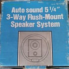 New Vtg  3-way 5 1 4    Realistic  Automobile Speakers Pair Vintage Nib