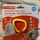 Skip Hop Bandana Buddies Fox Baby Activity Toy Multi Sensory Teether Nwt
