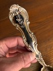 Antique 1897 Gorham Strasbourg Sterling Silver Massive Soup Punch Ladle 12  214g